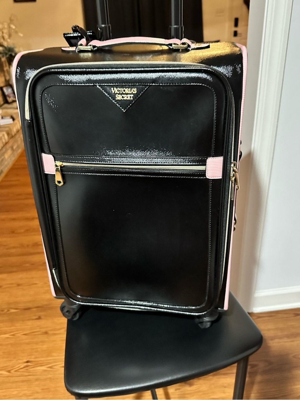 Victoria Secret Black & Pink Carryon Luggage